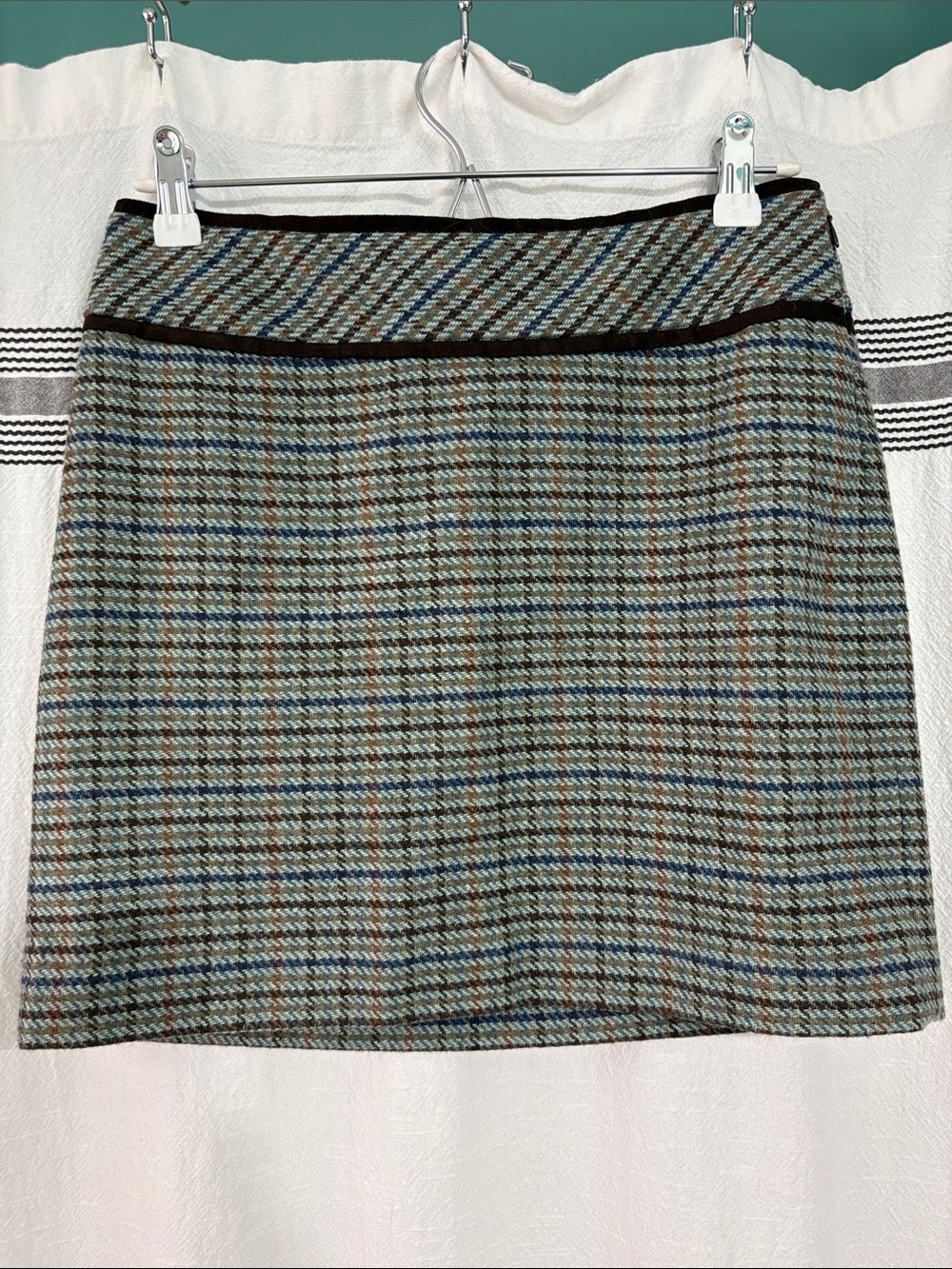 Vintage OUTBACK RED Houndstooth Mini Skirt Size 2
